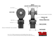 7/8” Rod End Package with Round Tube Adapter
