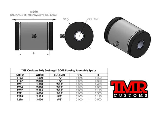 Poly Bushing & DOM Housing Assembly